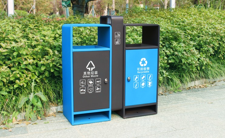 戶外鋼板垃圾桶 戶外鋼板垃圾桶