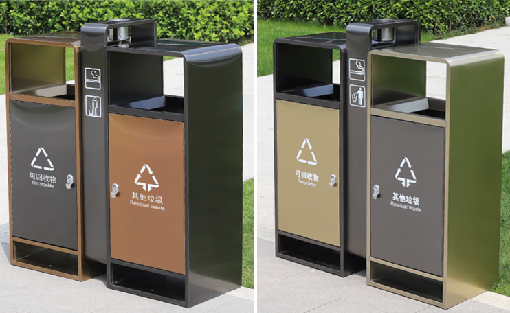高檔小區分類垃圾桶 高檔小區分類垃圾桶